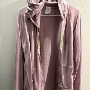 Aerie Light Pink Hooded Jacket